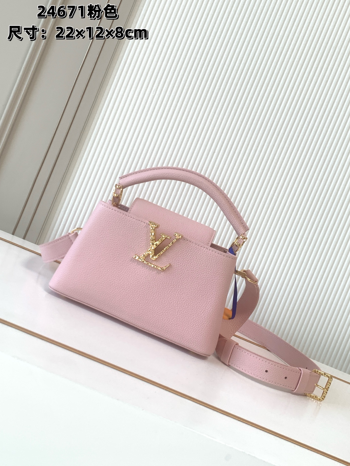Louis Vuitton LV Capucines BB Handbag Premium Canvas Model M27302 Interior Pocket Office Commute Luxury Designer